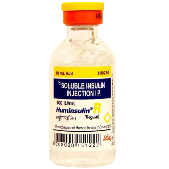 huminsulin r 100iu vial 10 ml